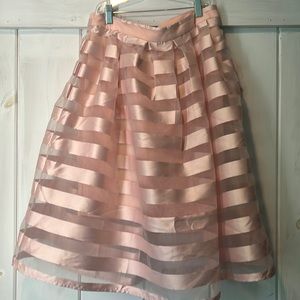 Size M/L Pink striped skirt